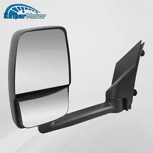 Espejos retrovisores de remolque manuales del lado del conductor para 03-17 Chevy Express GMC Savana 1500 2500 3500 - Imagen 1 de 9