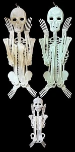 Lote de accesorios de esqueleto que brillan en la oscuridad 2 - 5 pies 1 - 3 pies plástico articulado posable - Imagen 1 de 12