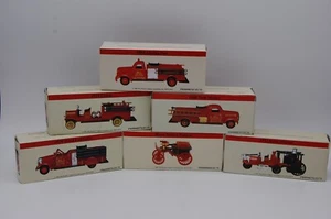 6 Reader Digest Fire Trucks Pirsch, Ahrens-Fox, Ward LaFrance, Knox Martin Horse - Picture 1 of 5