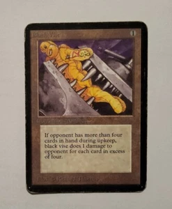 Black Vise ALPHA Magic The Gathering MTG Light Play - Picture 1 of 10