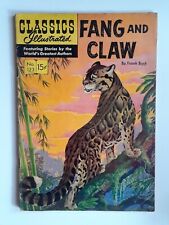 Gilberton Classics Illustrated Comic Book #123 Nov. 1954 Fang and Claw Good