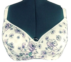 Sujetador Torrid 44DDD Cobertura Completa Balconette Púrpura Rosa Floral Forrado UW Nuevo 44 DDD - Imagen 1 de 11
