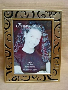 Fancy Bronze Tone Metal Picture Photo Frame - Picture 1 of 6