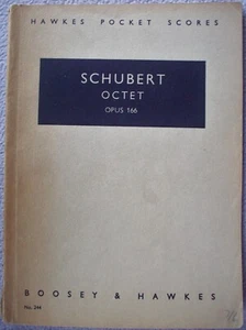 SCHUBERT OCTET Opus 166 HAWKES POCKET SCORES Chamber Music Classical Music - Picture 1 of 1