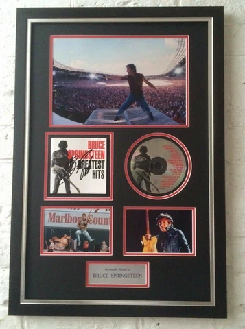 Bruce Springsteen FRAMED Autograph GENUINE Hand Signed AFTAL COA (C) Cover