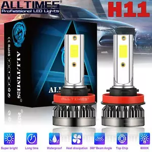 Par de bombillas LED H11 Kit de luces antiniebla de haz alto o bajo 6000K 380000LM Nuevo - Imagen 1 de 12