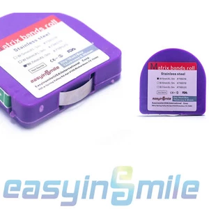 1Roll Dental Matrix Bands  Light Cured 3 Sizes Stainless steel Resin EASYINSMILE - Picture 1 of 11