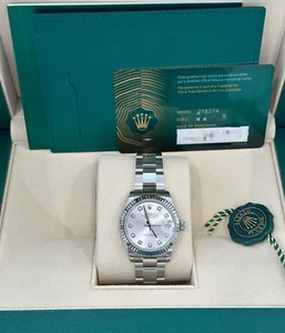 Rolex 278274 Datejust 31 Steel & White Gold Silver Diamond Dial Oyster-2024 - Picture 1 of 1
