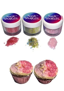 Magic Sparkles Edible Glitter Flakes - Fairytale Garden Collection Decoration - Picture 1 of 3