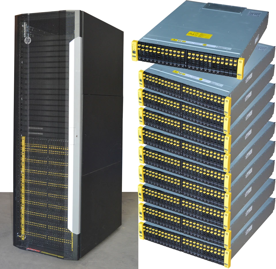 HP STORESERV 7400 QR483-63012 + SHELFS M6710 QR490-63012 200x SAS HDD STORAGE - Bild 1 von 1