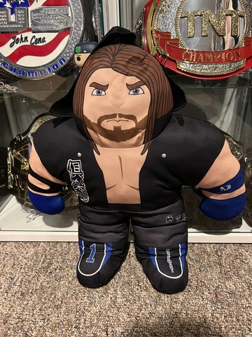 WWE Wrestling Superstar Plush Buddy AJ STYLES Jakks Pacific wwf Cover