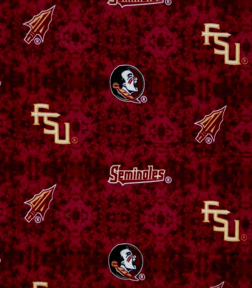 2 YDS UNCUT SUPER SNUGGLE FLANNEL FABRIC FLORIDA STATE SEMINOLES JOANN NEW FSU - Image 1 of 1