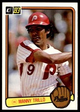 1983 Donruss 294 Manny Trillo   Philadelphia Phillies  Baseball Card