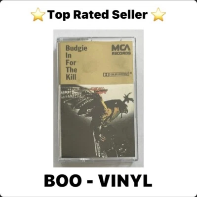 Budgie In for the Kill Cassette Tape  MCF2546 Paper Labels Ex / Mint Condition - Image 1 of 4