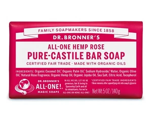 Dr Bronner's Rose Soap Bar 140g - Picture 1 of 1