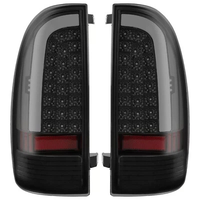 Pair LED Smoke Tail Lights Rear Brake Lamps For Toyota Tacoma 2005-15 Left+Right - Image 1 of 4