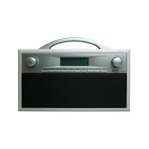ELTA Holz Silber/Grau Wecker Alarm Uhr Radio DAB Küchenradio MP3 Digitalradio