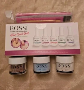 Rossi Nails Glam Your Nails Essential Pro Kit NEW IN BOX 3 Powder Kit With Tools - Picture 1 of 12