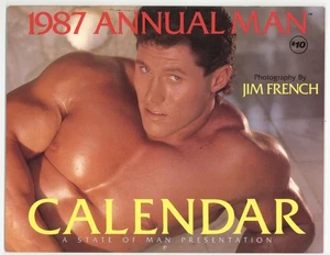 1987 Annual Man Calendar Jim French State Of Man Colt Studio Hunks M37196 - Picture 1 of 4