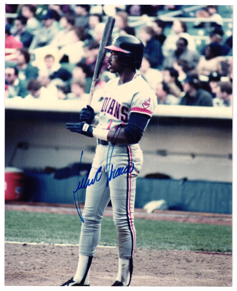"Foto firmada por Julio Franco Cleveland Guardians 8"" X 10""" Foto 1 de 1