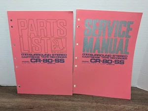 Akai CR-80-SS Surround Stereo Tape Recorder Service Manual & Parts List Original - Picture 1 of 2