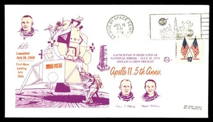 Mayfairstamps US 1974 Astronauts Apollo 11 First Moon Landing Anniv Cover aat_48 - Picture 1 of 2