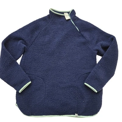 Suéter Lands' End Mujer L 14-16 Polar Sudadera Asimétrica Cremallera Pullover NUEVO Foto 1 de 4