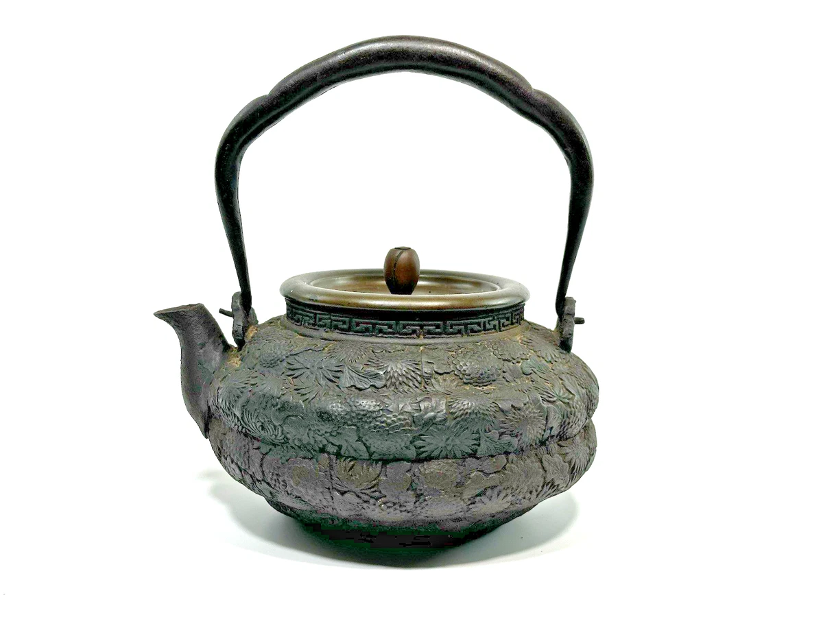 古董原始铁古董日本茶壶| eBay