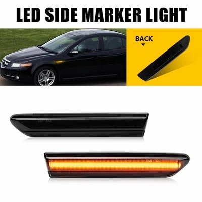 33850SEPA01 2X Front LED Side Marker Light Amber Lamp Set For 2004-2008 Acura TL - Image 1 of 4