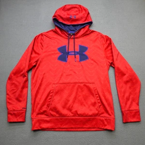 Under Armour Storm1 Hoodie Sweatshirt Cold Gear Loose Men's Red Size L - Picture 1 of 20