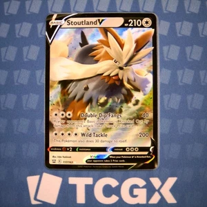 Pokemon - Stoutland V - 117/163 - SWSH05: Estilos de Batalla - Holo - Ultra Raro Casi Nuevo - Imagen 1 de 1