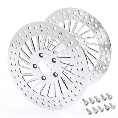 11.5" Front Brake Rotors &Bolts Fit For Harley Touring Softail Sportster XL 1200 - Image 1 of 4