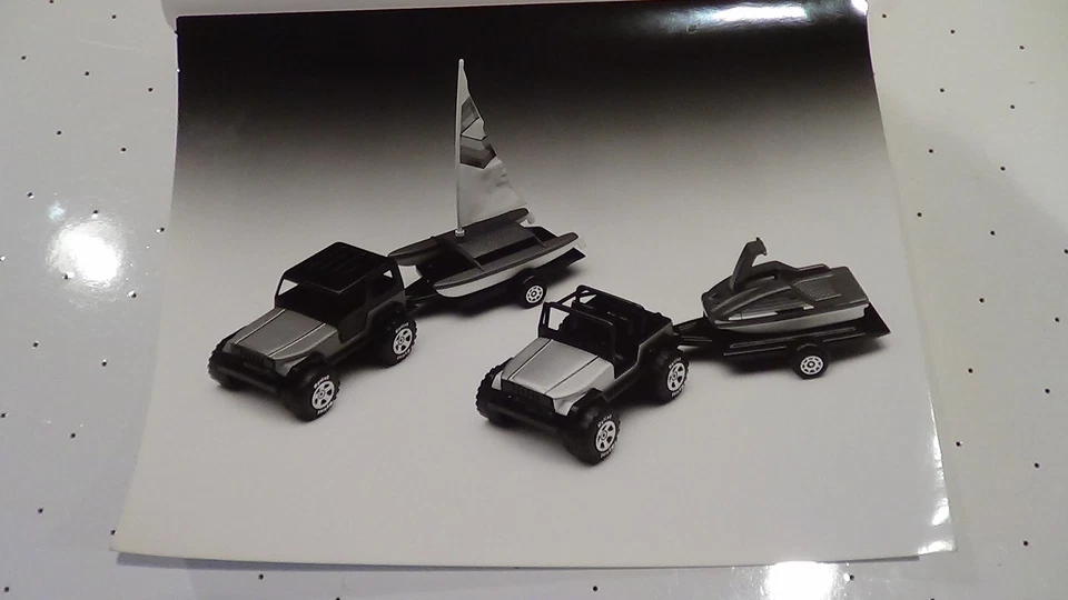 1980's vintage NYLINT factory archives original photograph Jeep Jet Ski and Boat - Image 1 of 2