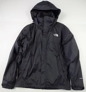 The North Face Rain Jacket Mens Size Medium Black Hyvent Removable Liner CQ63 - Picture 1 of 17