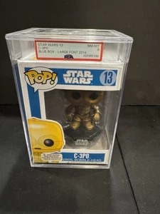 Funko Pop! Star Wars C-3PO #13 Large Font Blue Box PSA Graded 8 NM-MT 02095196 - Bild 1 von 6