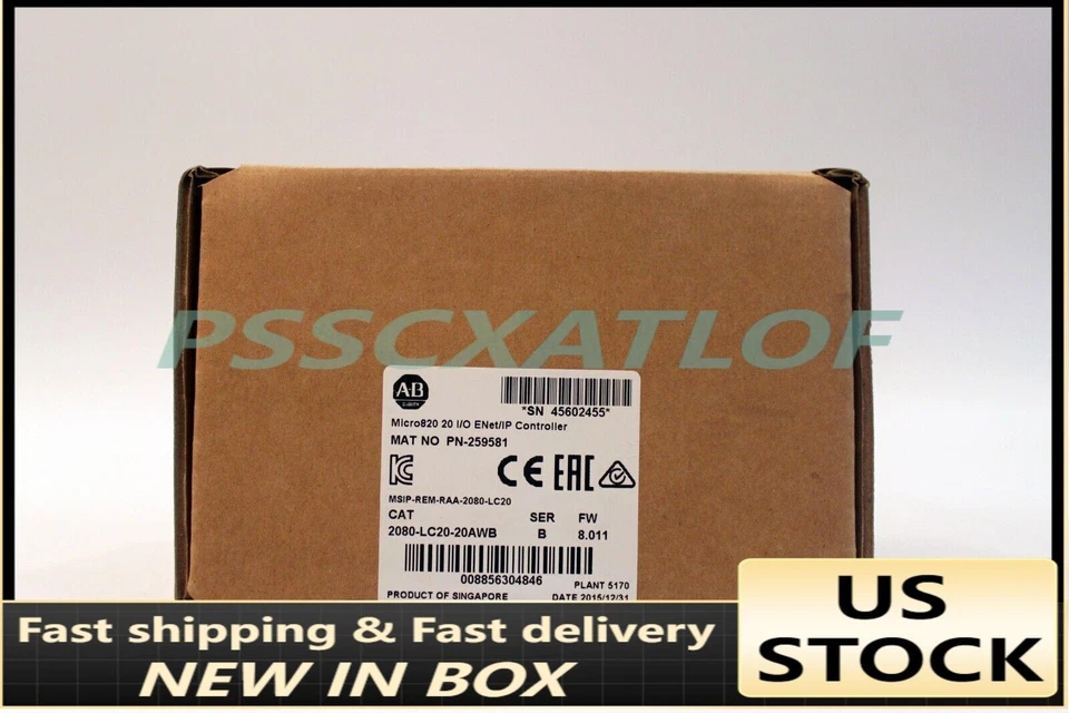 NEW Allen Bradley 2080-LC20-20AWB Micro820 20 I/O ENet/IP Controller UPS Shippin - Image 1 of 2