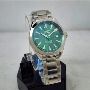 RELOJ HOMBRE SEIKO AQUA TERRA VERDE OSCURO ELEGANTE MOVIMIENTO AUTOMÁTICO NH35 NUEVO - Imagen 1 de 10