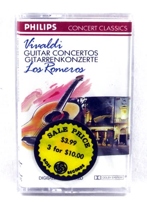 SEALED PHILIPS CASSETTE Vivaldi LOS ROMEROS Guitar Concertos 426 076-2 - Image 1 of 3