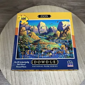 Dowdle Folk Art Zion National Park 500 Piece Jigsaw Puzzle 16 x 20" NEW - Picture 1 of 5