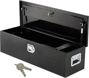 Caja de herramientas de aluminio para camión de 39 pulgadas, caja de almacenamiento para caja de camión con cerradura de seguridad - Imagen 1 de 7