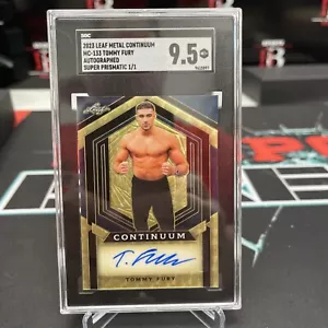 Tommy Fury 1/1 Lead Metal Continuum Auto 2023 Rare Boxing Card 🔥🔥 SSP SGC 9.5 - Picture 1 of 2