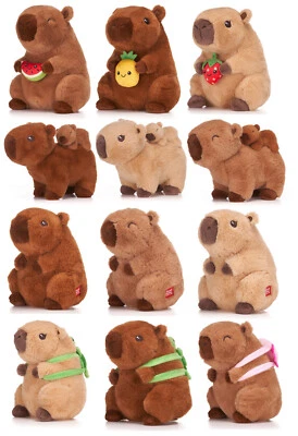 ECO EARTH NUEVO 10" ECO TIERRA LINDO CAPIBARA PELUCHE JUGUETES CAPIBARAS CON BEBÉ JUGUETE SUAVE