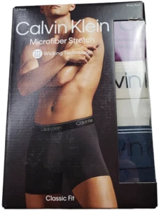 Calvin Klein 3 Pack Mens Size XXL Underwear Microfiber Boxer Briefs Classic Fit - Picture 1 of 16