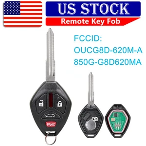 For 2008 2009 2010 2011 2012 2013 2014 2015 Mitsubishi Lancer 4B Remote Key Fob - Picture 1 of 7