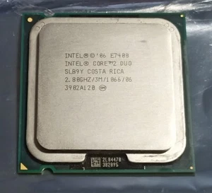 INTEL Core 2 Duo E7400 2.80GHz 3Mb Cache 1066FSB SLB9Y Socket LGA775 CPU - Picture 1 of 3