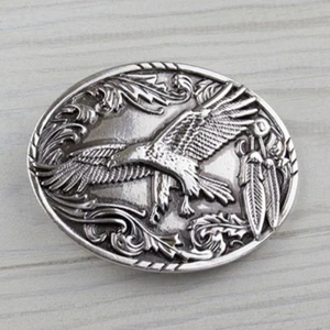 Adler Vogel Gürtelschnalle Silber Buckle Belt Wechselschließe Indio GS5491 - Picture 1 of 4