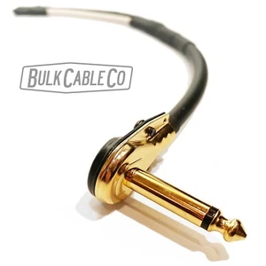 3,5 pies - cable de altavoz combinado amplificador Mogami 3082 - enchufe para panqueques / extremos de pala - dorado - Imagen 1 de 13