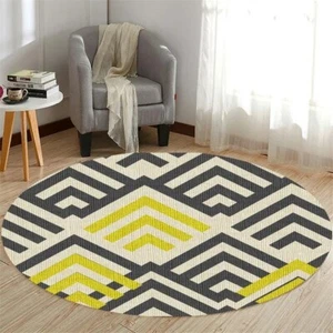 Colour Nordic Area Rug,circle Bedroom Carpet Rug for Living Room Sofa Decor, Ki - Picture 1 of 17