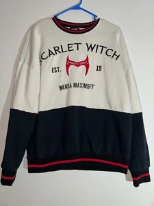 Marvel Scarlet Witch Panel Adult Crewneck Sweatshirt Size SM - Picture 1 of 5