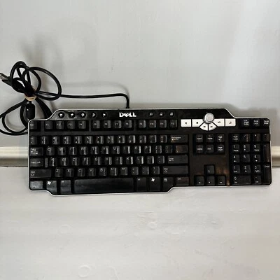 Dell SK-8135 USB Hub Wired, Multimedia Keyboard - Black ***Scratches*** - Image 1 of 4